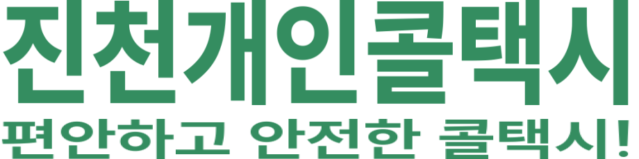 진천개인콜택시 로고 이미지